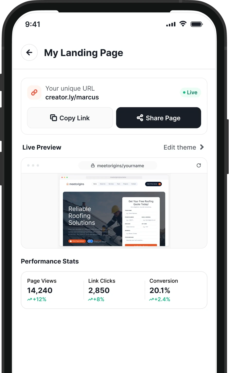 Share Your Web Page